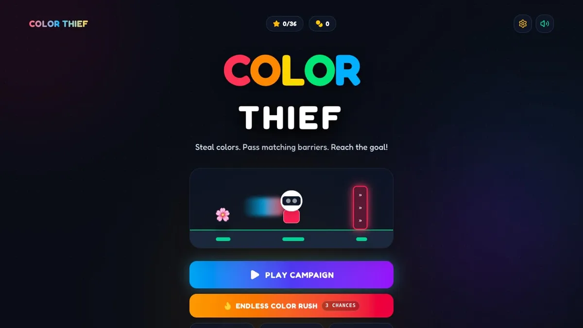 Color Thief Guide: Colours, Platforms, Power-Ups and Skins