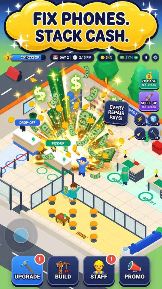ElectroFix Tycoon: Repair Shop screenshot 1